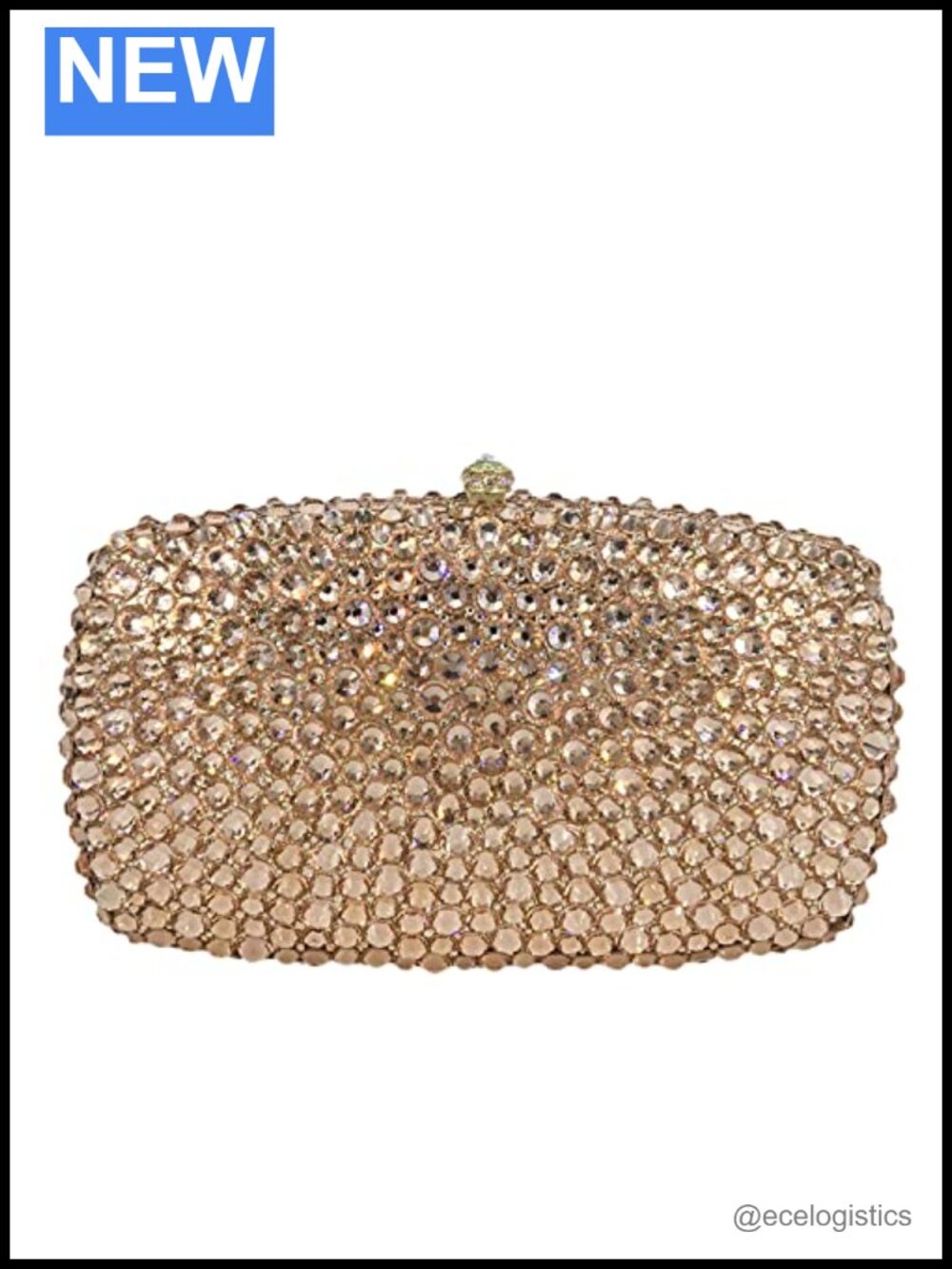 Rhinestone Clutch Bag with Spikes Bling Evening Handbag Crystal Clutch Purse